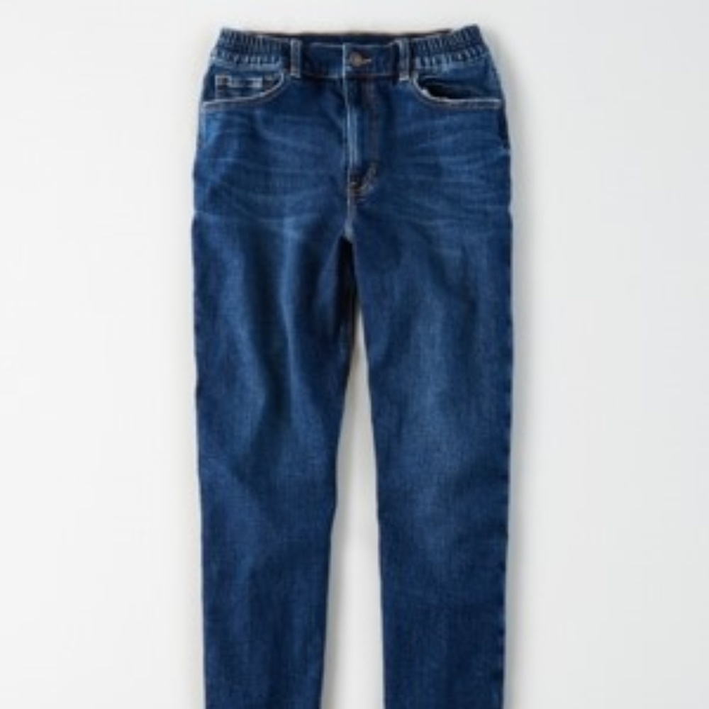 American Eagle Stretch Mom Jean Dark Vintage 0L